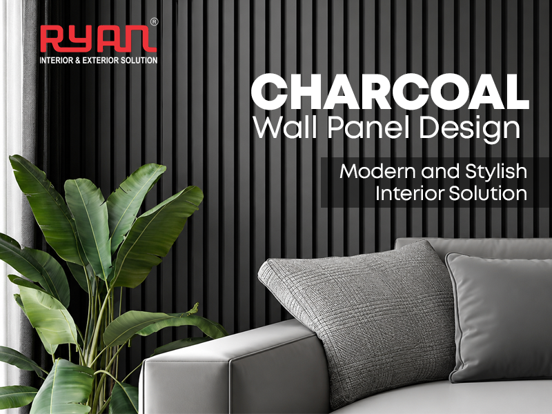 Charcoal Wall Panel Design for Wall: Modern and Stylish Interior Solution