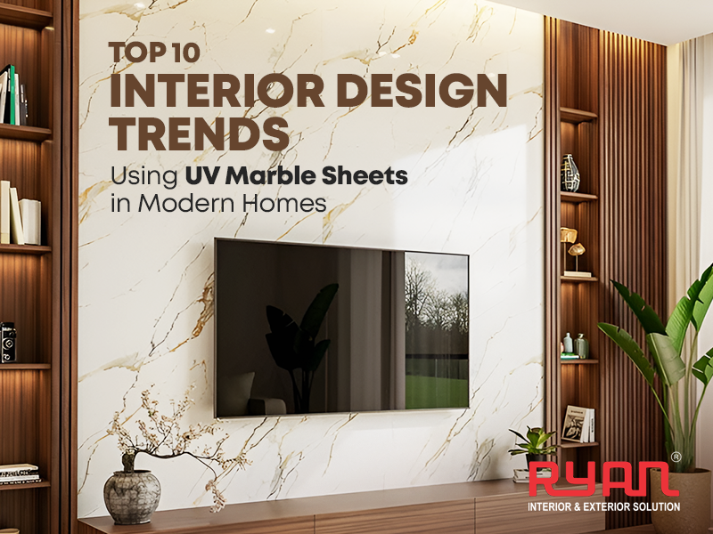 Top 10 Interior Design Trends Using UV Marble Sheets in Modern Homes
