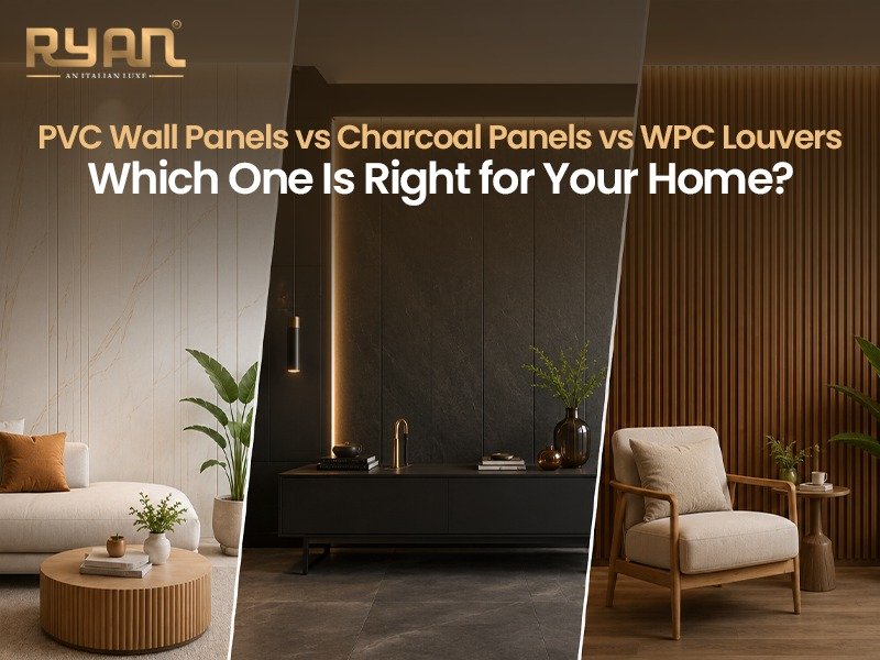 PVC Wall Panels vs Charcoal Panels vs WPC Louvers